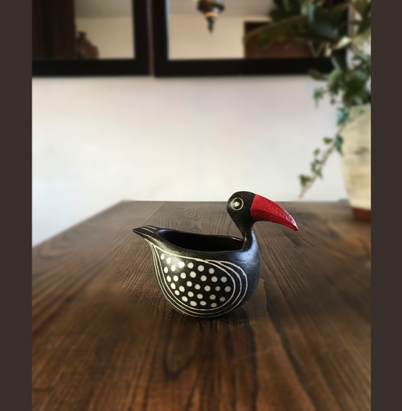鳥/紅嘴（小）花盆花瓶 第2張的照片