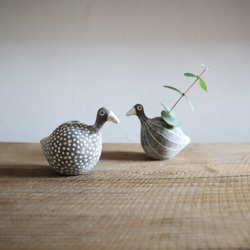土鳥/條紋（小）花瓶 單花瓶 第5張的照片