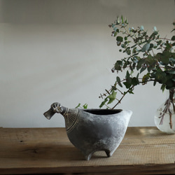 黒ひつじ / （中）植木鉢 2枚目の画像