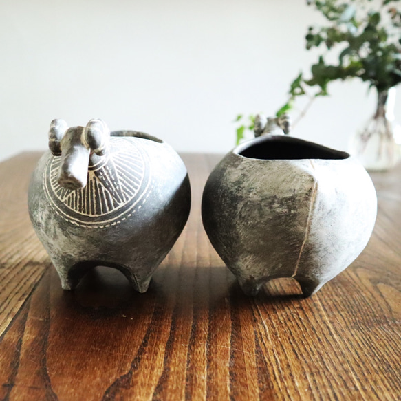 黒ひつじ / （中）植木鉢 5枚目の画像