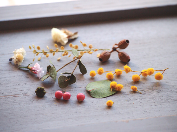 【花材】ナチュラルドライフラワー小さな花材ミックス/  アクセサリー・ワックスバー・キャンドル作りなどに♪ 2枚目の画像