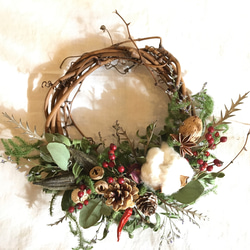 花材セット】ナチュラルドライフラワー リース用花材/クリスマス・冬の