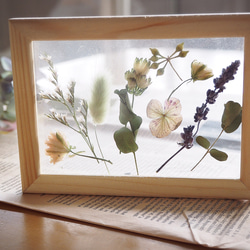 ドライフラワーフレーム工作キット♪ キット Dried flower natur