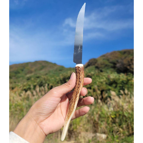 鹿の角 ターコイズ ナイフ&フォークセット カトラリー 鹿角工房