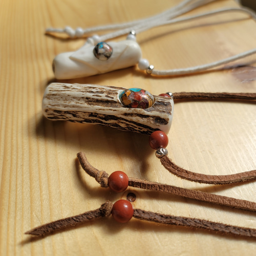 鹿の角笛 オーダー専用出品 ネックレス・ペンダント 鹿角工房