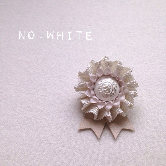 ロゼット ＊ NO.lamé ＊ white 1枚目の画像