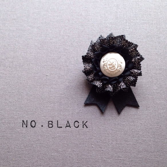 ロゼット ＊ NO.lamé ＊ black 1枚目の画像