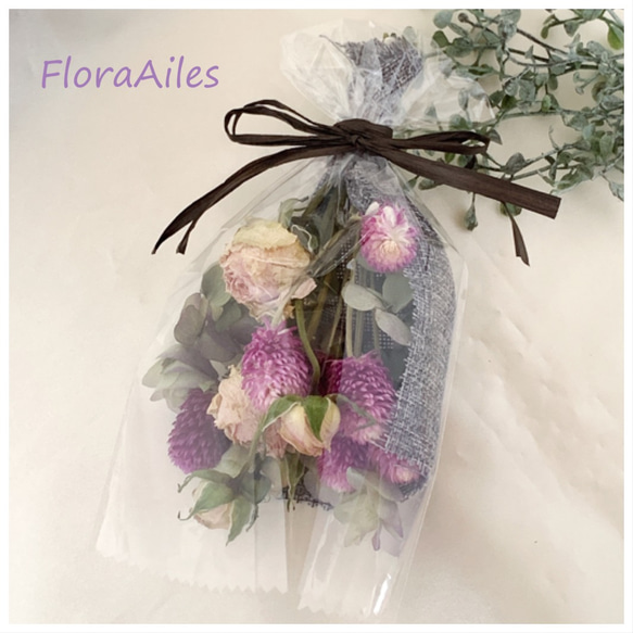 送料無料♪香るローズで華やか♪ミニスワッグは花器にも飾れます♪メッセージカード無料 2枚目の画像