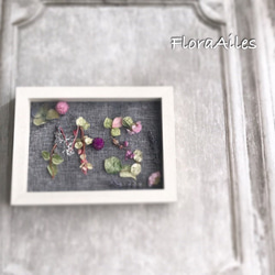 【送料無料】お花のフレームはイニシャルで♪ＨＡＮＡＭＡＥ♪ 4枚目の画像