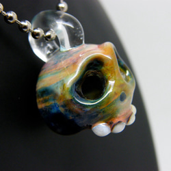 スカル ドクロ ペンダントトップ ボロシリケイトガラス その他