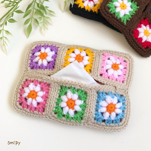 ✳︎✳︎専用✳︎✳︎ポケット付きティッシュケース 花柄コーデュロイ