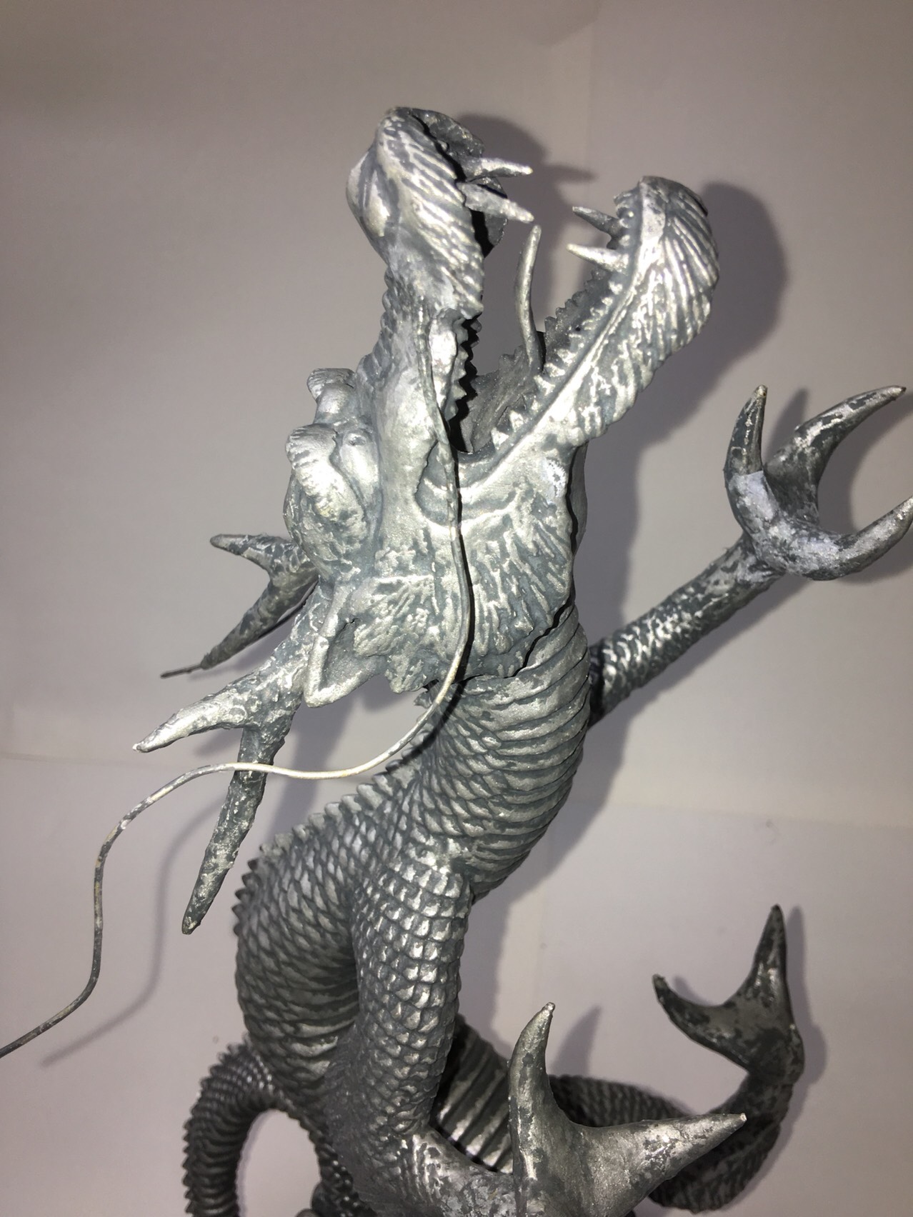 中国 足銀刻印 龍刻 神獣刻 装身具 3点 重さ合計約361g M R6635