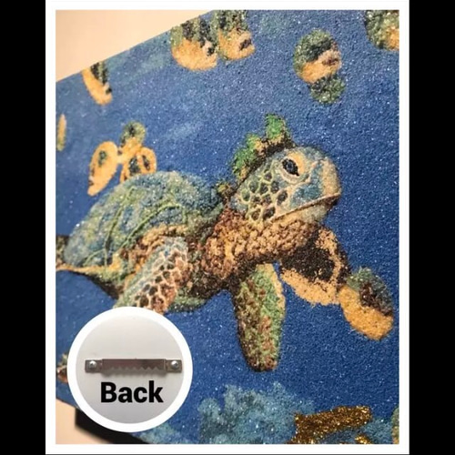 カラフルな亀のアート作品 /絵画/現代アート colorful-turtle-painting-with-
