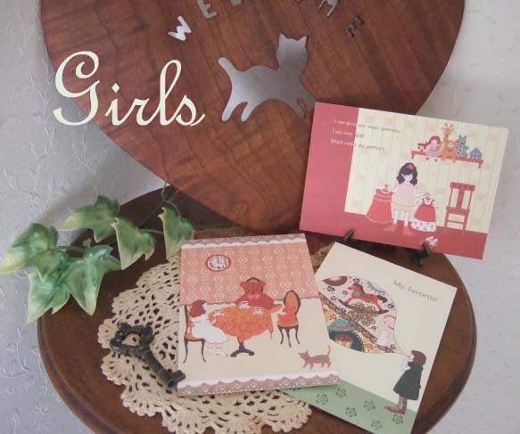 POST CARD / 3sheets Girls set 1枚目の画像