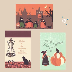 POST CARD / 3sheets Halloween set 2枚目の画像