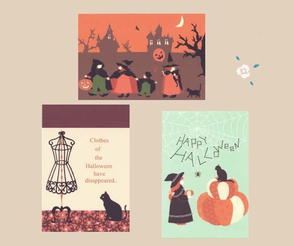 POST CARD / 3sheets Halloween set 2枚目の画像