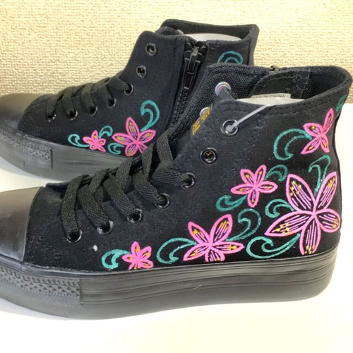 【新品未使用品】スニーカー ハイカット ペイント風 カラーブロック グラフィック Unisex colorful upside down swoosh color High-cut leather