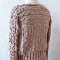 編み図　R-32 ボートネックプルオーバー 2枚目の画像