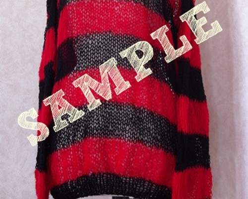 編み図 st-001 ボーダーニット 編み図・パターン Knit Holic