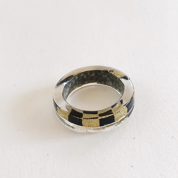 シンプルな和紙の指輪 7枚目の画像