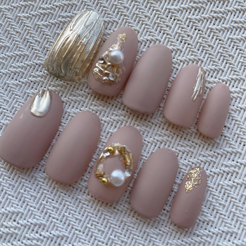 28.【オーダー受付中】ネイルチップ/ニュアンスネイル/ミラーネイル