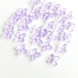 12個・薄紫・ガラスビーズ・フラワー・紫陽花・21032105 3枚目の画像