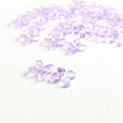 12個・薄紫・ガラスビーズ・フラワー・紫陽花・21032105 7枚目の画像