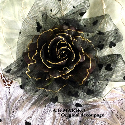薔薇のコサージュ/フラワーブック/Sound Horizon/サンホラ/黒 ポイント10倍】 薔薇のコサージュ/フラワーブック/Sound Horizon