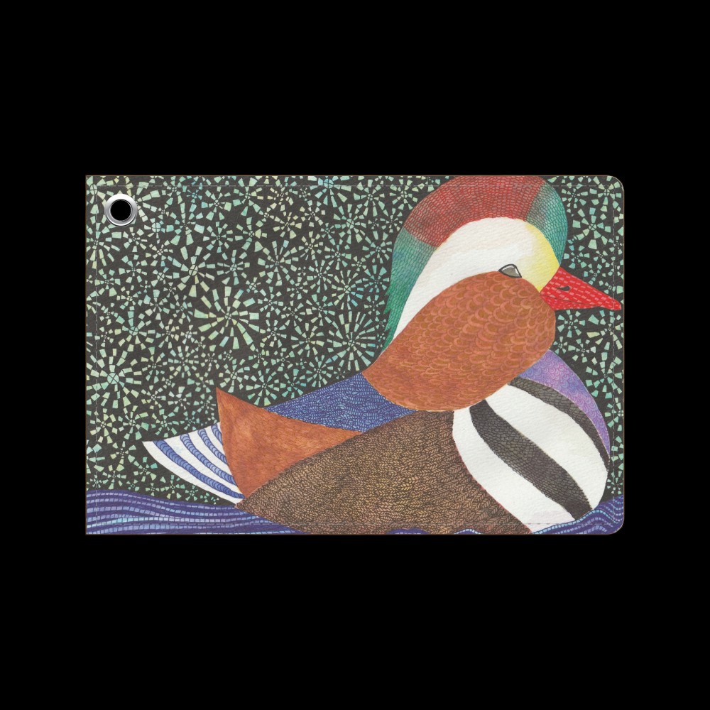 やさしい無言｜オシドリ・イルディオ｜パスケース