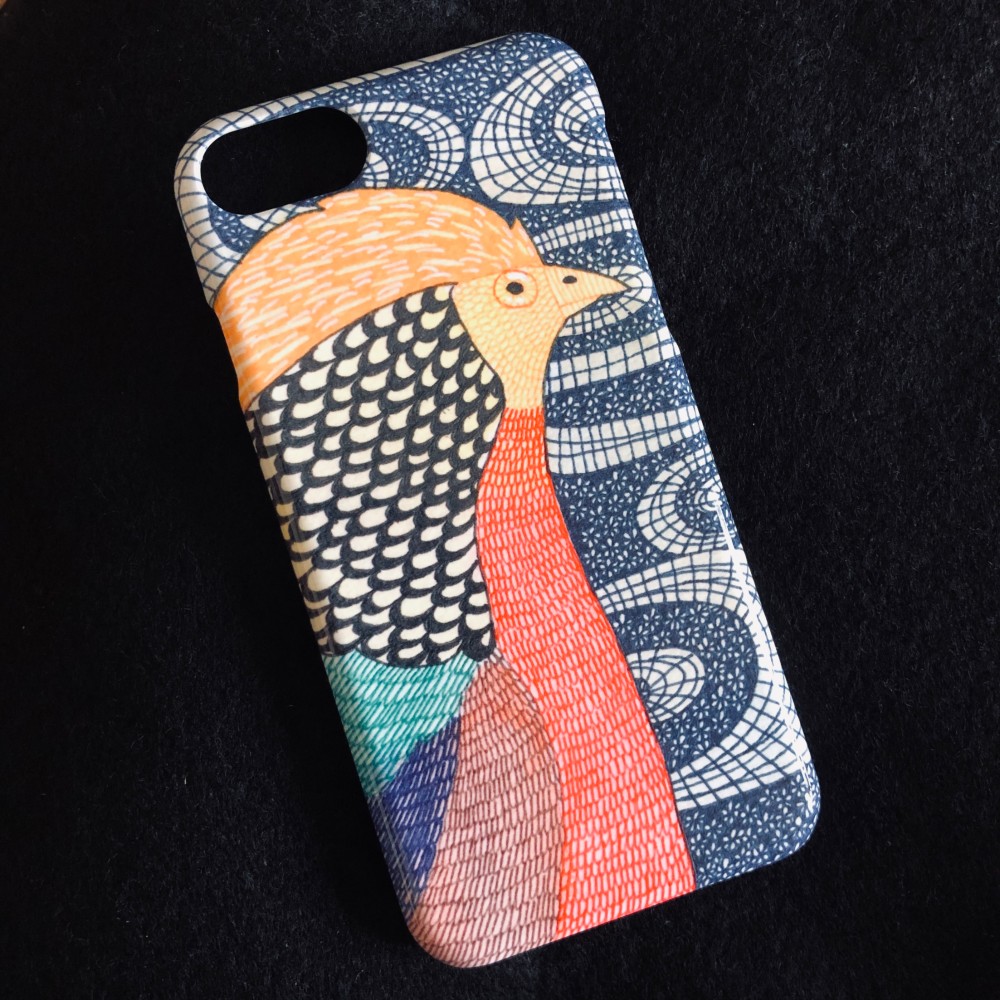 鶏先輩になりたくて/iPhoneケース/スマホケース/キンケイ/鳥