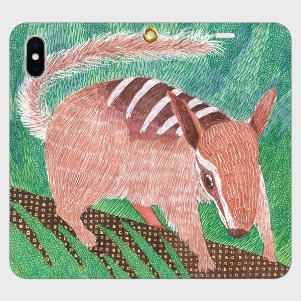 チュナ案内帖|帯なし手帳型iPhoneケース/フクロアリクイ・チュナ