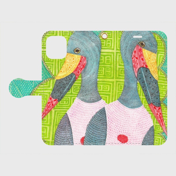 雨と食いしん坊｜クラハシコウ｜モレンツィオ・エステリナ｜帯あり手帳型ケース