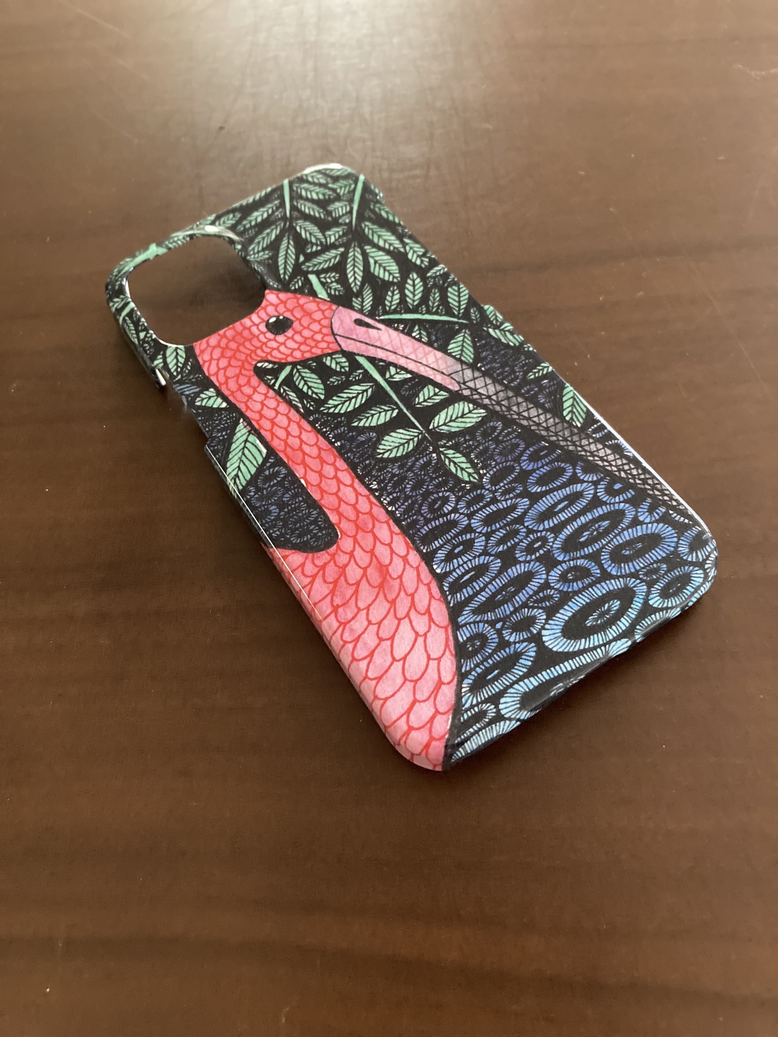 iPhoneケース/スマホケース/桃色レッドのあの子/ショウジョウトキ 鳥