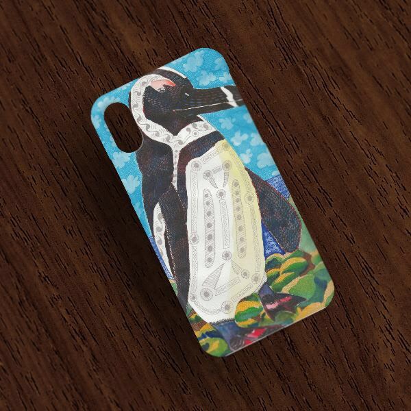 海岸を歩くペンギン/iPhoneケース/スマホケース/ケープペンギン