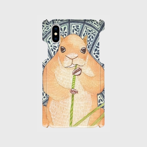 ほおばるプレーリー/iPhoneケース/スマホケース/プレーリードッグ