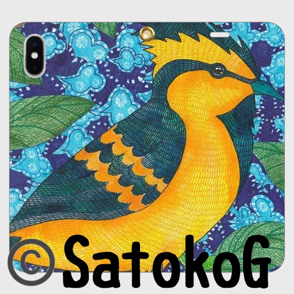 森を駆ける案内人｜キホオカンムリガラ・フラルドの帯なしiPhoneケース