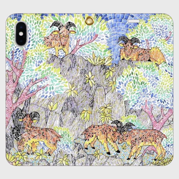 転んだ先に、ちゃんと平和があった｜バーバリーシープたちの帯なし手帳型iPhoneケース