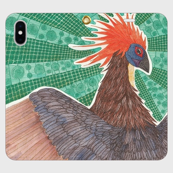 つめのぼり/帯なし手帳型iPhoneケース/スマホケース/ツメバケイ