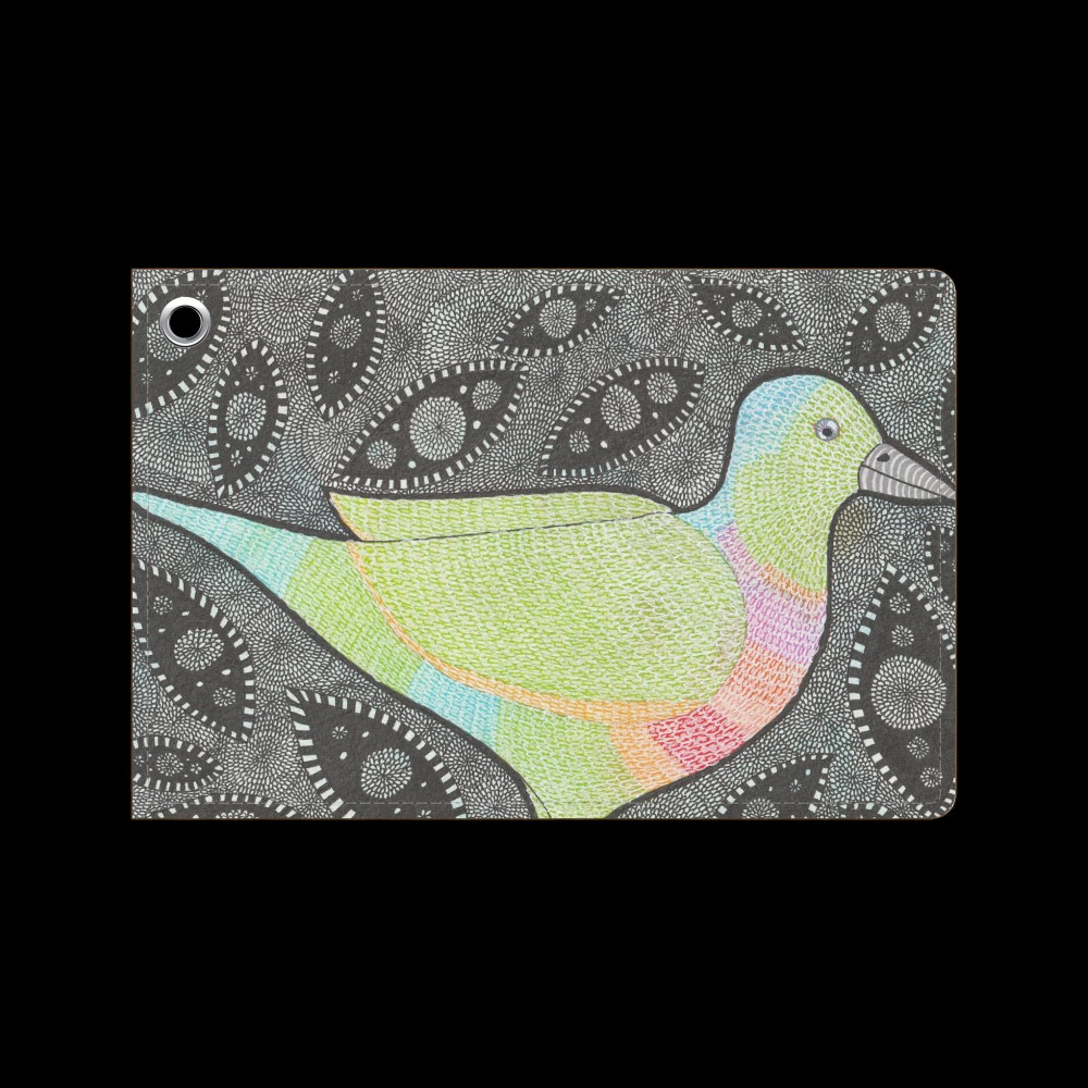 にじにぶつかる鳥 / パスケース（ムネアカアオバト・クルスール）