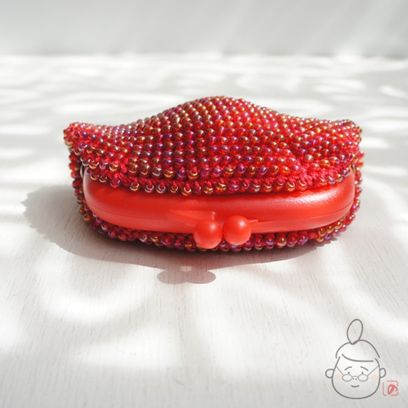Ba-ba handmade Beads crochet coinpurse No.1252 第4張的照片