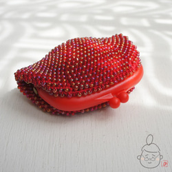 Ba-ba handmade Beads crochet coinpurse No.1252 第5張的照片