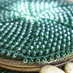 由Baaba製成♥圓口玻璃珠（Marakite Green，1244） 第3張的照片