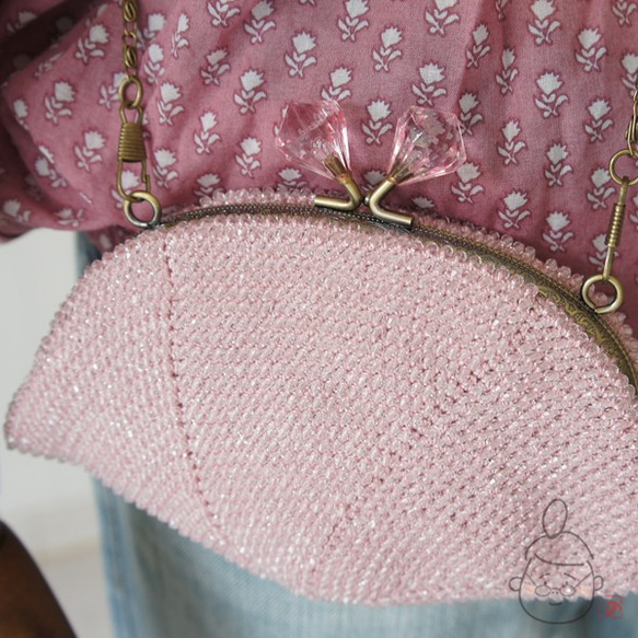 Ba-ba handmade  Acrylic beads crochet bag No.1325 第1張的照片