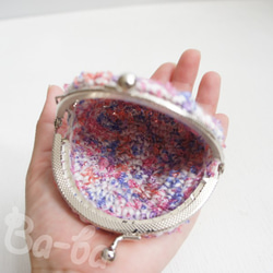 Ba-ba handmade Crochet round pouch No.C1354 第5張的照片