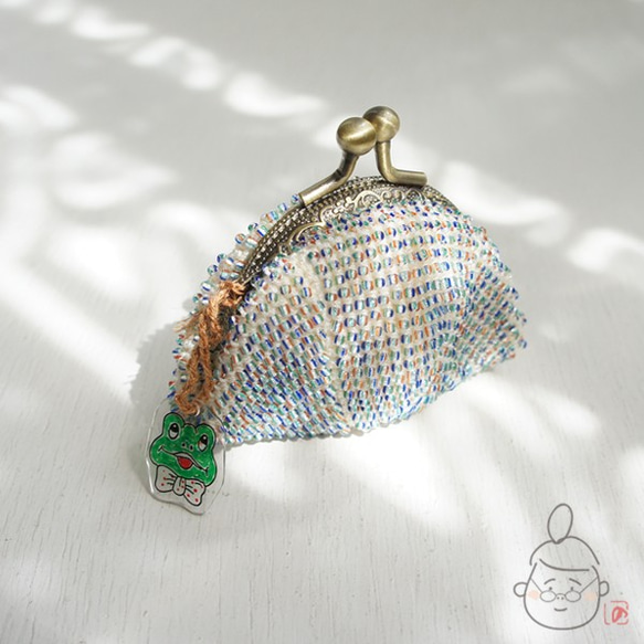 Ba-ba handmade Seedbeads crochet mini-coinpurse No.1321 第5張的照片