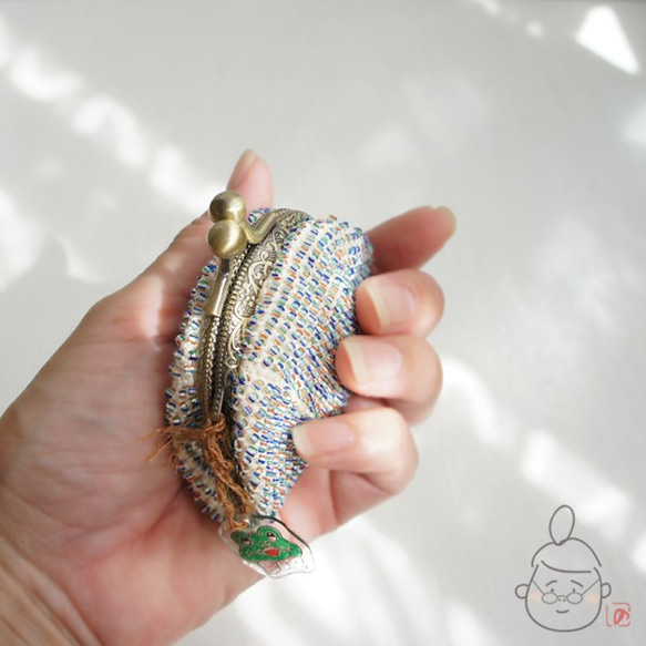 Ba-ba handmade Seedbeads crochet mini-coinpurse No.1321 第7張的照片