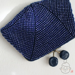 Ba-ba handmade Beads crochet pouch No.1268 第2張的照片
