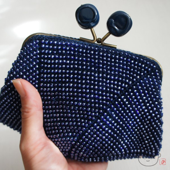 Ba-ba handmade Beads crochet pouch No.1268 第6張的照片