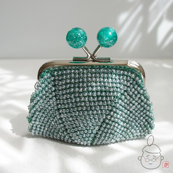 Ba-ba handmade Beads crochet coinpurse No.1307 第3張的照片