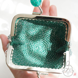 Ba-ba handmade Beads crochet coinpurse No.1307 第9張的照片